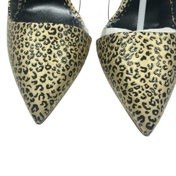 Rupert Sanderson Leopard Leather PVC Clear Side Heeled Pumps Womens Size 39.5 - Picture 5 of 11